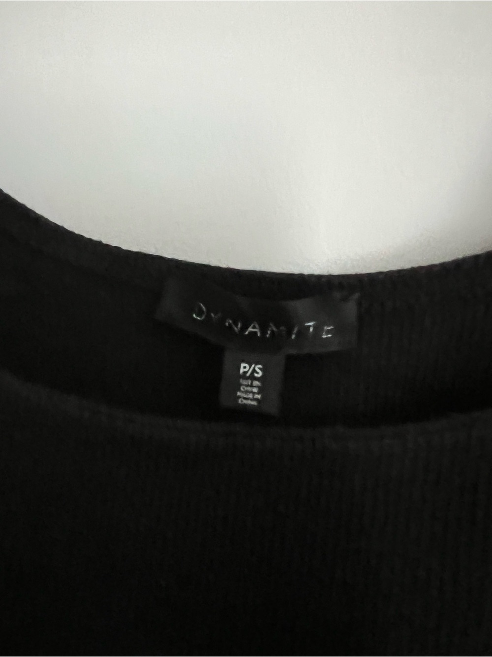 Dynamite Black Ribbed Tank - Picture 3 of 3